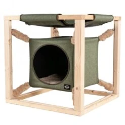 QUAPAS! Katzenhöhle Catcube L - Grün -Trixie Verkaufs-Shop 40320 akp 2