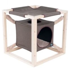 QUAPAS! Katzenhöhle Catcube M - Olive -Trixie Verkaufs-Shop 40327 akp 2