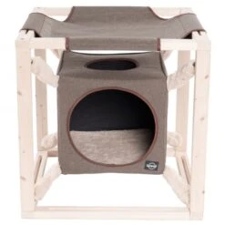 QUAPAS! Katzenhöhle Catcube L - Olive -Trixie Verkaufs-Shop 40328 akp 2