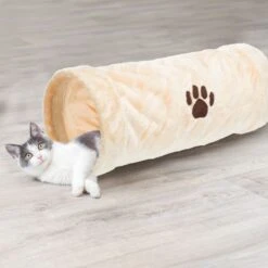 Trixie Crunch Plüschtunnel, 60 Cm - Beige -Trixie Verkaufs-Shop 42981neu 6