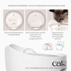 Catit PIXI Trinkbrunnen Mit Edelstahleinsatz -Trixie Verkaufs-Shop 43720 hag 3