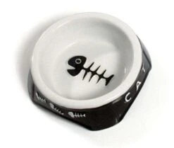 Karlie Keramiknapf Black & White Für Katzen - 250 Ml