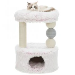 Trixie Kratzbaum Harvey - Weiß/pink