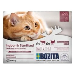 Bozita Cat PB Indoor & Sterilised Häppchen In Gelee MB Fleisch 12x85g
