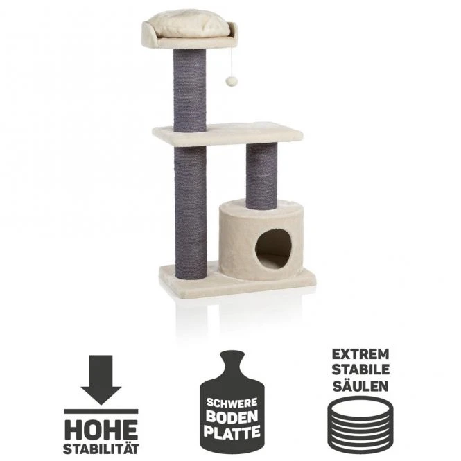 CanadianCat® Kratzbaum Maine Coon 120 - Beige 3 CanadianCat® Kratzbaum Maine Coon 120 - Beige – Bild 3