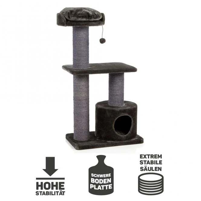 CanadianCat® Kratzbaum Maine Coon 120 - Grau 3 CanadianCat® Kratzbaum Maine Coon 120 - Grau – Bild 3